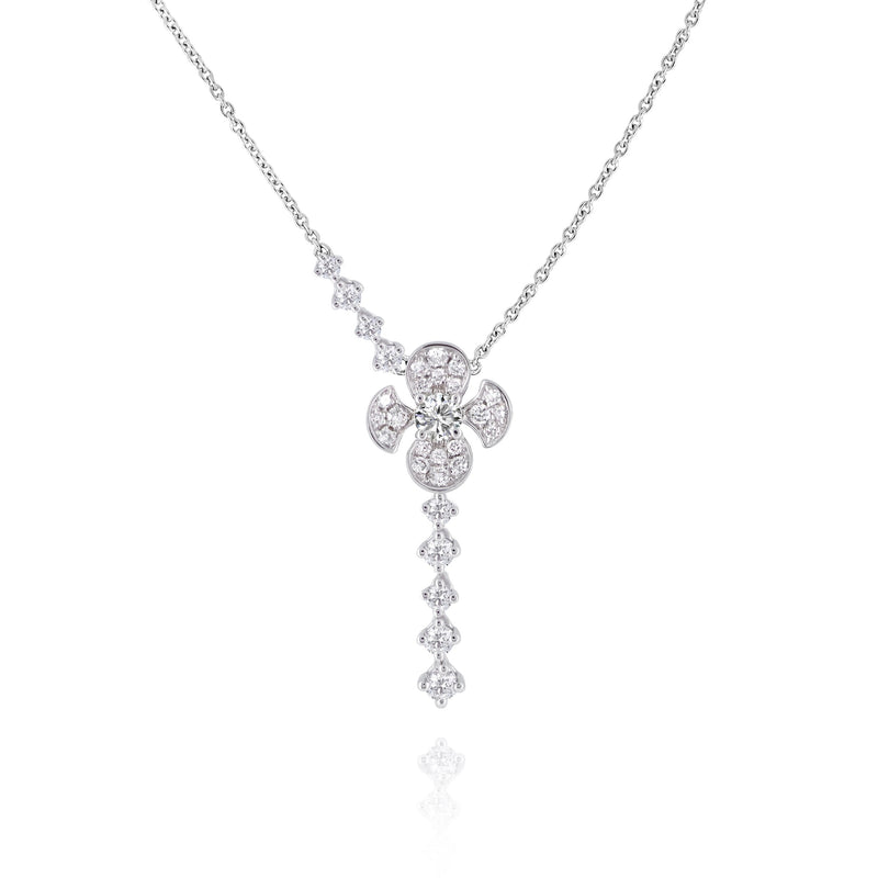 FLEURS DIAMOND DROP NECKLACE