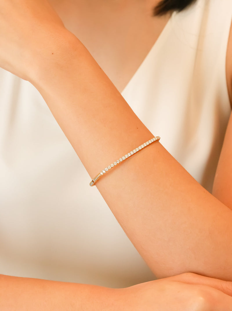 TWIST RECTANGLE BANGLE