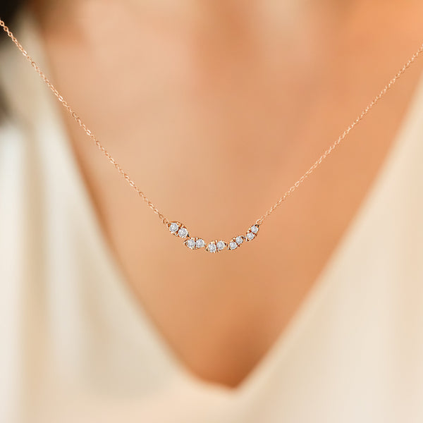 TWIST PRISM LUNE NECKLACE