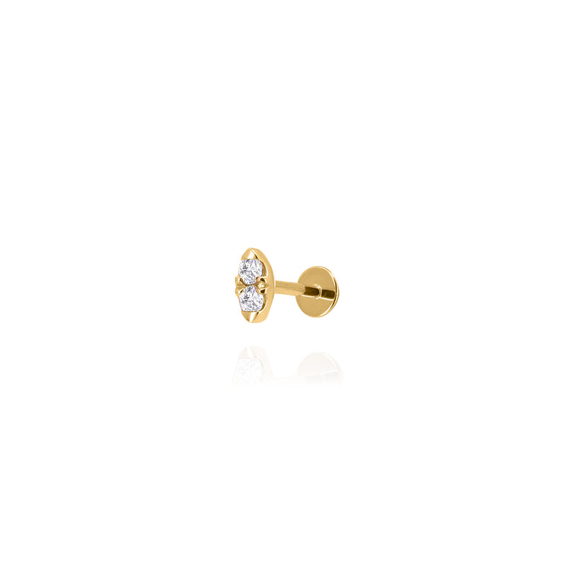 Twist Prism Stud Earring