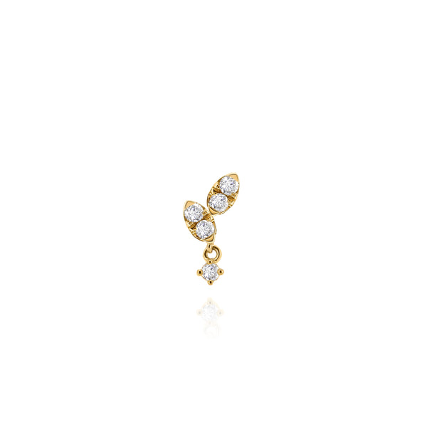 Twist Fay Diamond Drop Earring