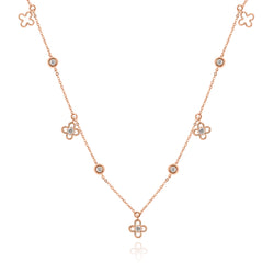 Fleurs Éclat Diamond Drop Necklace