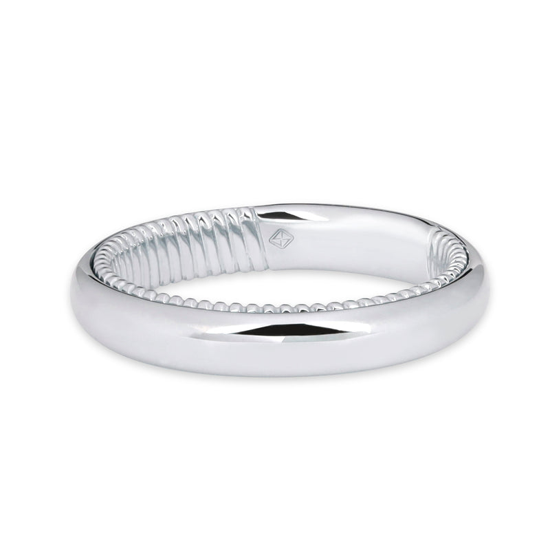 platinum classic men's wedding band